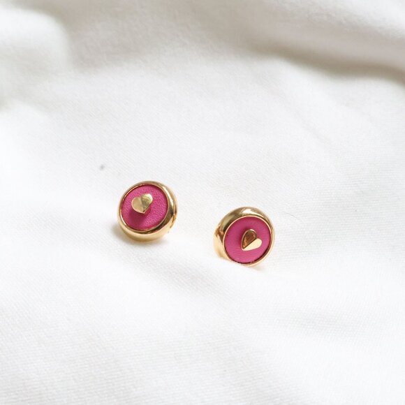 Kate Spade Heartful Gold Crushed Watermelon Stud Earrings NEW Perfect condition - Picture 2 of 3